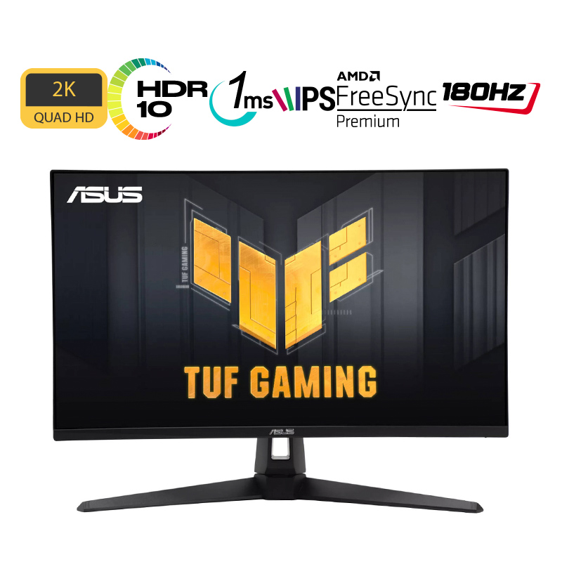 MONITOR GAMIG 27" ASUS AS VG27AQ3A 2560 X 1440 180HZ 1MS IPS HDMI 2+DP FREESYNC 90LM0940-B019B0