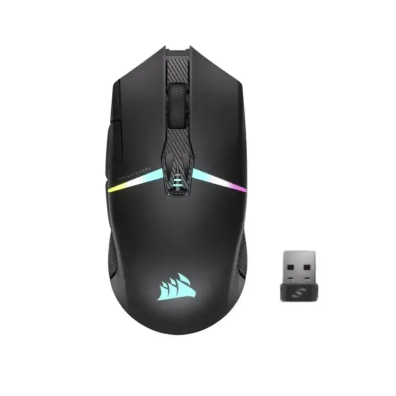 MOUSE GAMING RGB CORSAIR NIGHTSABRE INALÁMBRICO 2.4 GHZ 26000 DPI CH-931B011-NA