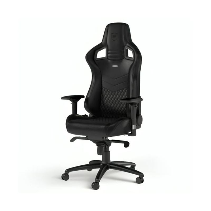 SILLA GAMING NOBLECHAIRS  EPIC CUERO AUTENTICO NBL-RL-BLA-001