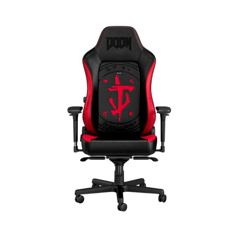SILLA  GAMING NOBLECHAIRS  HERO EDICIÓN DOOM CUERO SINTÉTICO RESPIRABLE NBL-HRO-PU-DET