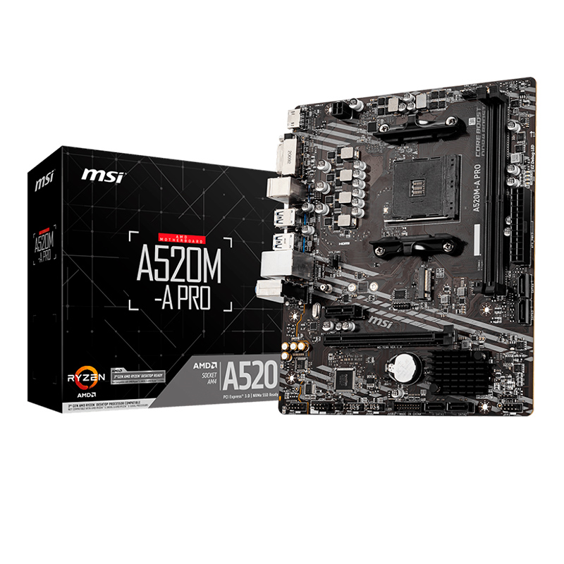 TARJETA MADRE MSI A520M-A PRO DDR4 AM4 911-7C96-034