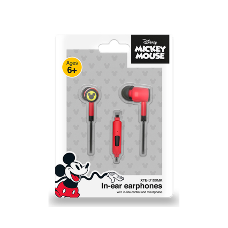 AUDIFONOS Xtech Mickey Mouse wired w/mic XTE-D100MK