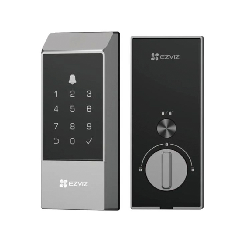 CERRADURA INTELIGENTE EZVIZ CS-DL04-R100-WBCP-GR(M)(O-STD) (E) CON CODIGO DE ACCESO WIFI 2.4 GHZ 310500562