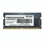 MEMORIA RAM PARA LAPTOP 8GB PATRIOT PSD58G480041S SL DDR5 4800MHZ CL40 1.1V NEGRO