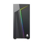CASE GAMING RGB EAGLE WARRIOR CG03RWRA001C H410 SIN VENTILACIÓN INCLUIDA CON VIDRIO LATERAL Y TIRA RGB NEGRO