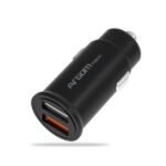 CARGADOR DE AUTO ARGOM CHARGE 30W 2-USB PORTS  ARG-AC-0111BK