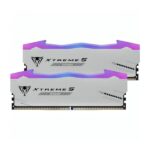 MEMORIA RAM PC  32GB PATRIOT VIPER XTREME 5 RGB PVXR532G64C32KM DDR5 6400 MHZ CL32 1.4 V NEGRO DIMM 288 PINES BLANCO