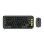 TECLADO Y MOUSE LOGITECH POP ICON COMBO INALÁMBRICO BLUETOOTH ESPAÑOL 920-013052 NEGRO