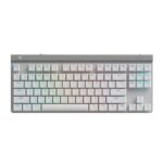 TECLADO GAMING RGB LOGITECH G515 TKL MECÁNICO ALÁMBRICO INGLÉS 920-012869 BLANCO