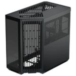 CASE APNX V1-BK-V1 MID TOWER SIN VENTILACIÓN INCLUIDA CON VIDRIO LATERAL Y MALLA FRONTAL ANGULADA APCM-VI01003.11 NEGRO