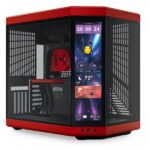 CASE HYTE Y70 TOUCH INFINITE TORRE MEDIA VIDRIO TEMPLADO CON PANTALLA TÁCTIL 14.9" GEN 3 CS-HYTE-Y70TTI-RB ROJO/NEGRO