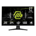 MONITOR GAMING MSI MAG 274F 27 PULG PLANO 1920 X 1080 200 HZ ANTI-GLARE HDMI Y DP 9S6-3CE41H-004 NEGRO