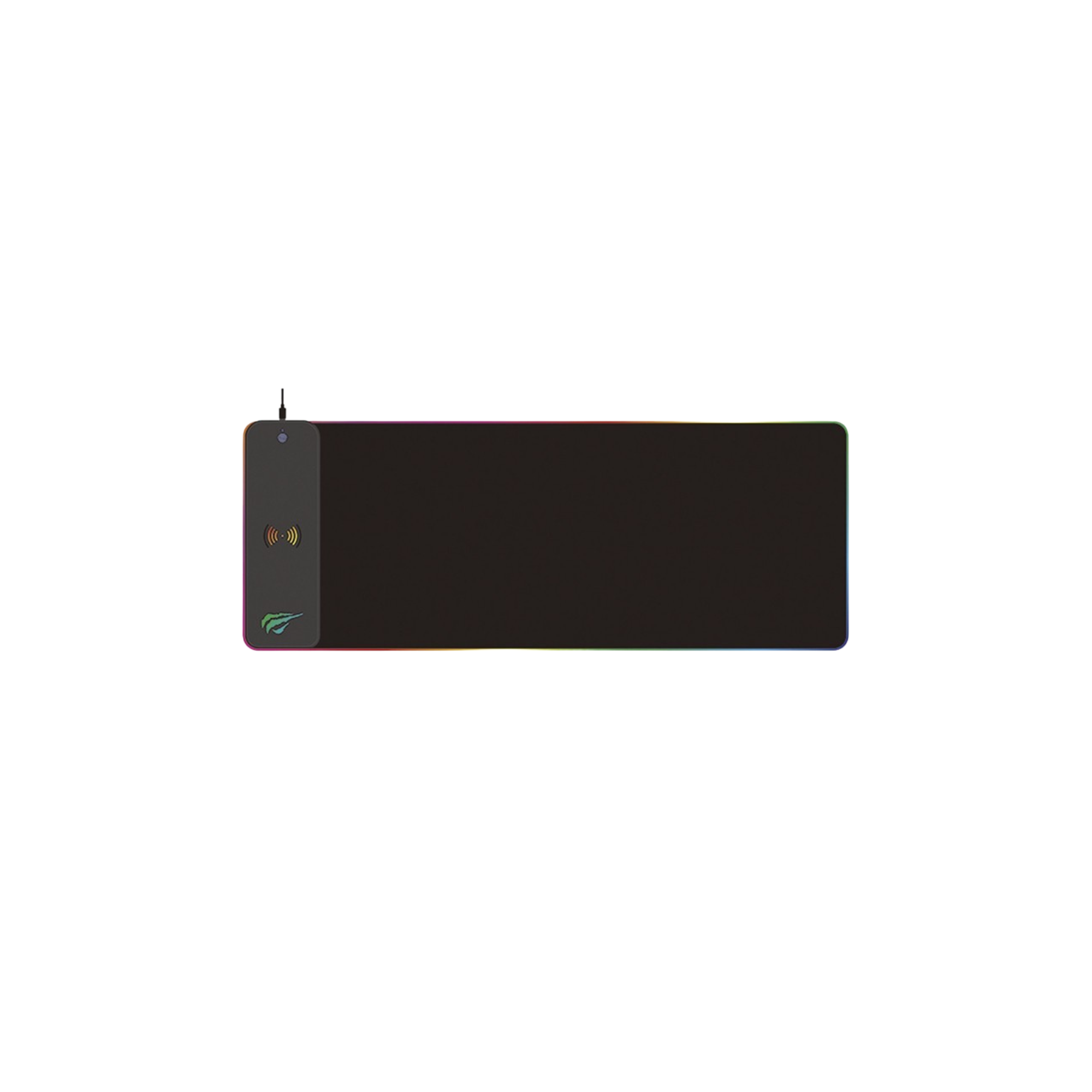 4 Mouse Pad Havit MP907 Largo con Luz RGB Cargador Inalambrico - Imagen 1
