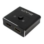 SWITCH UNNO TEKNO HB1201BK SWITCH HDMI BIDIRECTIONAL 2X1 / 1X2 4K 60HZ NO ADMINISTRABLE NEGRO