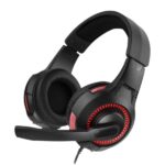 HEADSET EAGLE WARRIOR ECHO USB 3.5MM  CON MICROFONO FHS28140001C NEGRO / ROJO