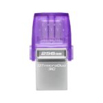 MEMORIA USB 64GB KINGSTON DATA TRAVELER MICRODUO 3C USB-A / USB-C 3.2 GEN 1 DTDUO3CG3/64GB PLATEADO / MORADO