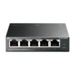 SWITCH TP LINK TL-SG105PE(UN) 5 PUERTOS RJ45 GIGABIT / 4 PUERTOS POE+ 10/100/1000 MBPS ADMINISTRABLE GRIS