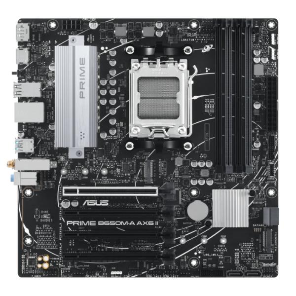 20707_18268.jpg TARJETA MADRE ASUS PRIME B650M-A AX6 II-CSM AM5 MICRO-ATX DDR5 90MB1J90-M0EAYC PLATEADO/NEGRO - Imagen 1