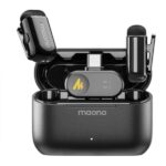 MICRÓFONO MAONO WM622 PC2 INALÁMBRICO LAVALIER CON RECEPTOR USB-C CANCELACIÓN DE RUIDO NEGRO
