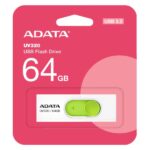 MEMORIA USB 64GB ADATA UV320 USB 3.1 100 MB/S AUV320-64G-RWHGN BLANCO / VERDE