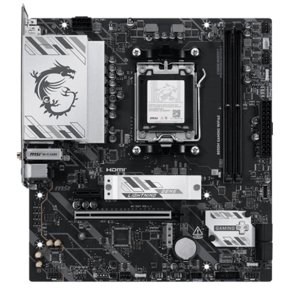 22723_20710.jpg TARJETA MADRE MSI B850M GAMING WIFI6E AM5 MICRO ATX-DDR5-WIFI 6E BLUETOOTH 5.3 2.5G LAN-911-7E87-005 - Imagen 1