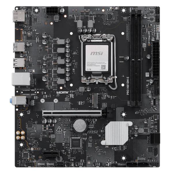 23487_21591.jpg TARJETA MADRE MSI PRO H810M-E LGA 1851 MATX DDR5 911-7E72-002 - Imagen 1
