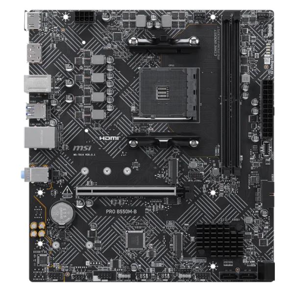23488_21592.jpg TARJETA MADRE MSI PRO B550M-B AM4 MATX DDR4 911-7D14-024 - Imagen 1
