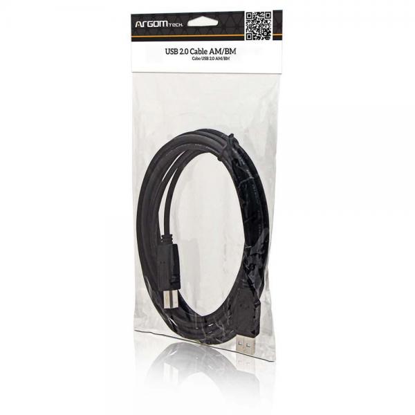 391_1760.jpg CABLE ARGOM USB PRINTER 2.0 AM/BM 6FT ARG-CB-0036 - Imagen 1