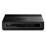 SWITCH TP LINK TL-SF1016D 16 PUERTOS FAST ETHERNET 10/100 MBPS NO ADMINISTRABLE NEGRO