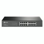 SWITCH TP LINK TL-SG1016D 16 PUERTOS GIGABIT 10/100/1000 MBPS NO ADMINISTRABLE NEGRO